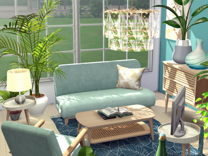 Sims 4 Coastal Living Room by Flubs79 at TSR