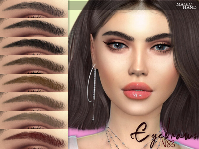 Sims 4 Eyebrows N83 by MagicHand at TSR