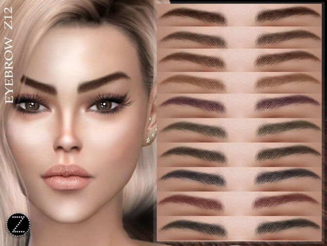 Sims 4 EYEBROW Z12 by ZENX at TSR