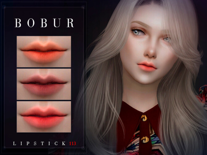 Sims 4 Lipstick 113 by Bobur3 at TSR