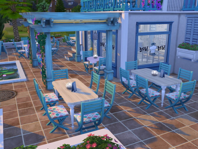 Sims 4 Greek Restaurant by Flubs79 at TSR
