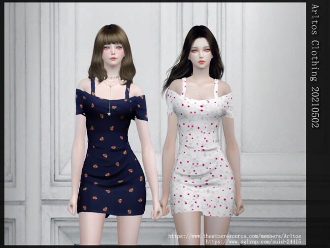 Sims 4 Dress 20210502 by Arltos at TSR
