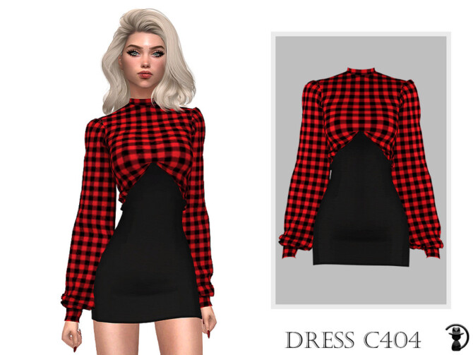 Sims 4 Dress C404 by turksimmer at TSR