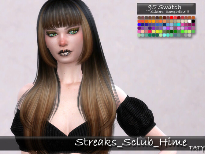 Sims 4 Streaks S club Hime by tatygagg at TSR