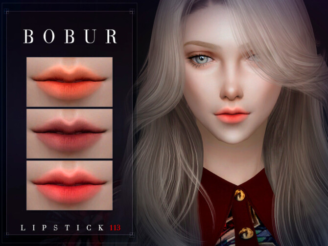 Sims 4 Lipstick 113 by Bobur3 at TSR