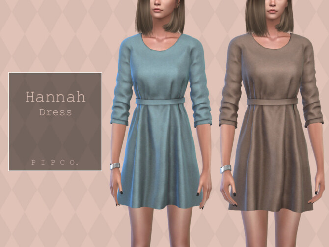 Sims 4 Hannah Dress by Pipco at TSR