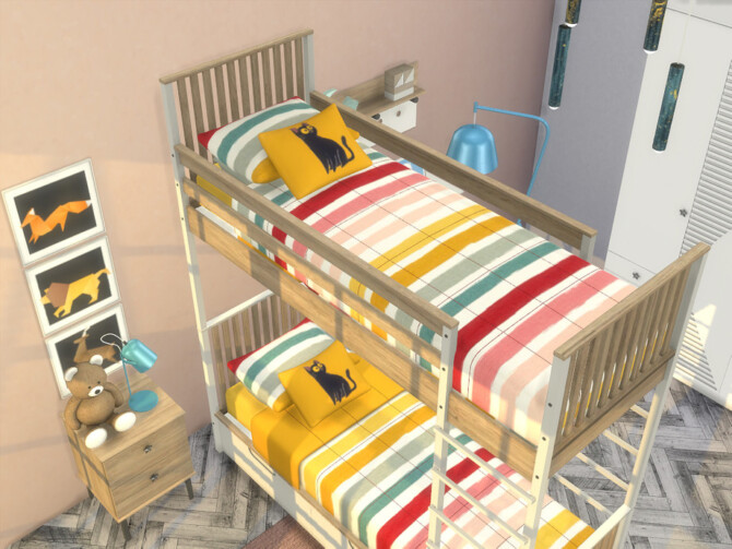 Sims 4 Exeter Bedroom by Onyxium at TSR