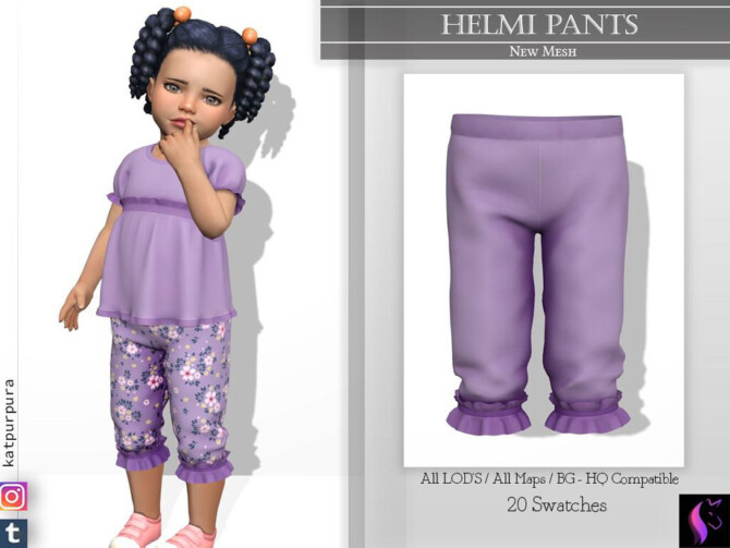 Sims 4 Helmi Pants by KaTPurpura at TSR