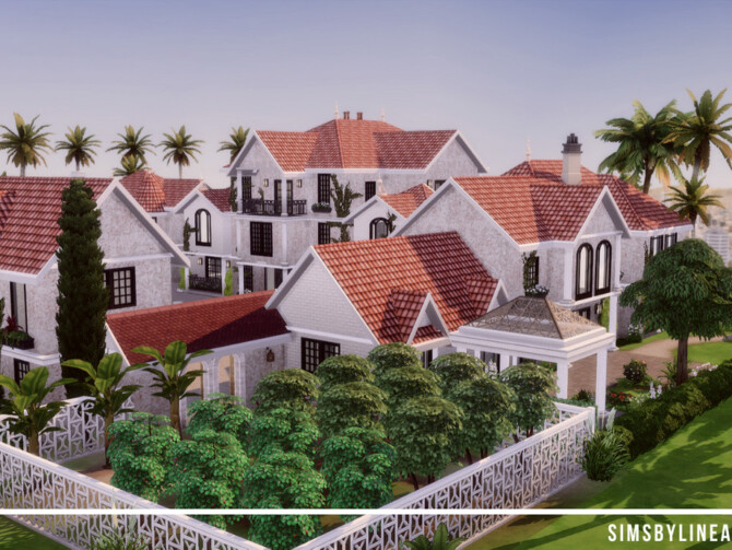 Sims 4 Calabasas Mansion by SIMSBYLINEA at TSR