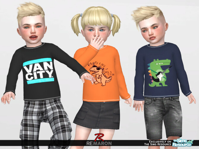 Sims 4 Sweater 01 MD T by ReMaron at TSR