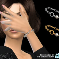Pearl Fragment Chain Bracelet By Natalis