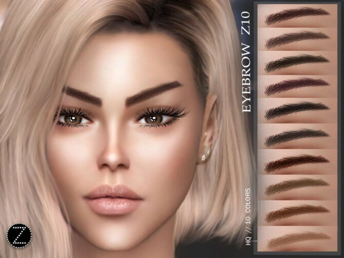 Sims 4 EYEBROW Z10 by ZENX at TSR