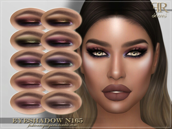 Sims 4 FRS Eyeshadow N165 by FashionRoyaltySims at TSR