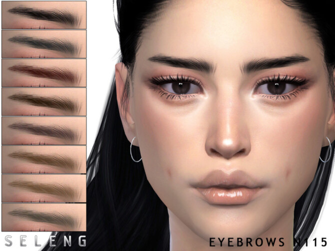 Sims 4 Eyebrows N115 by Seleng at TSR