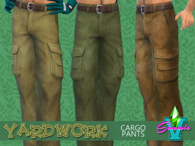 Sims 4 Yardwork Cargo Pants by SimmieV at TSR