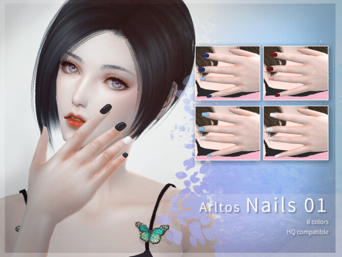 Sims 4 Nails 01 by Arltos at TSR