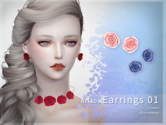 Sims 4 Earrings 01 by Arltos at TSR