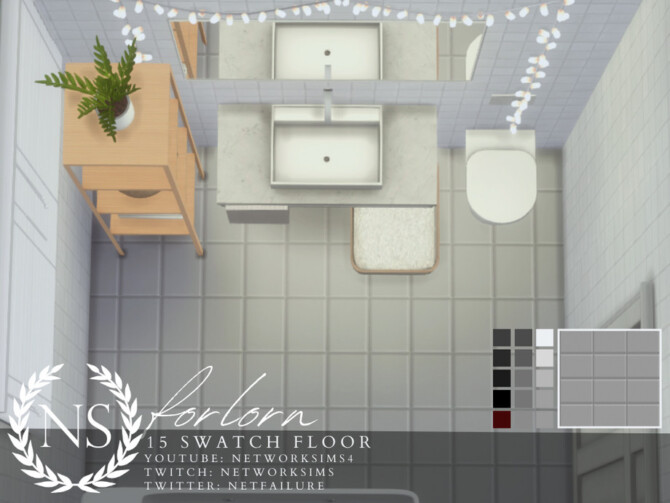 Sims 4 Forlorn Tile Floor by Networksims at TSR