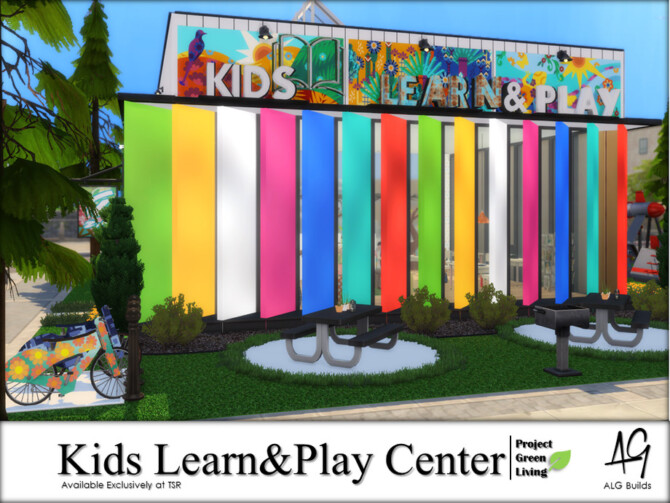 Sims 4 Kids Learn and Play Center by ALGbuilds at TSR