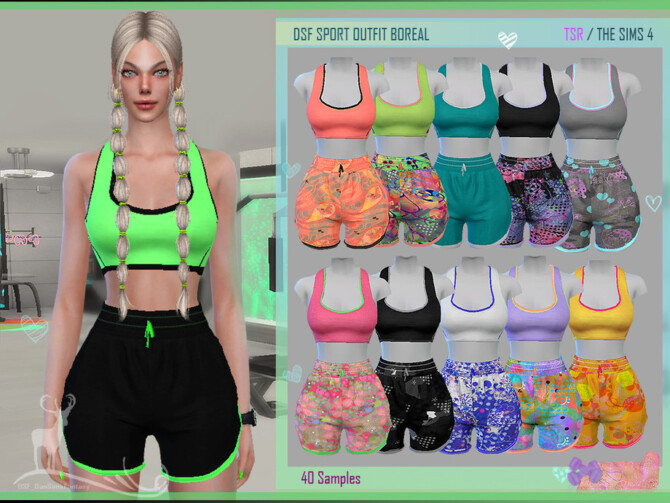 Sims 4 DSF SPORT OUTFIT BOREAL by DanSimsFantasy at TSR