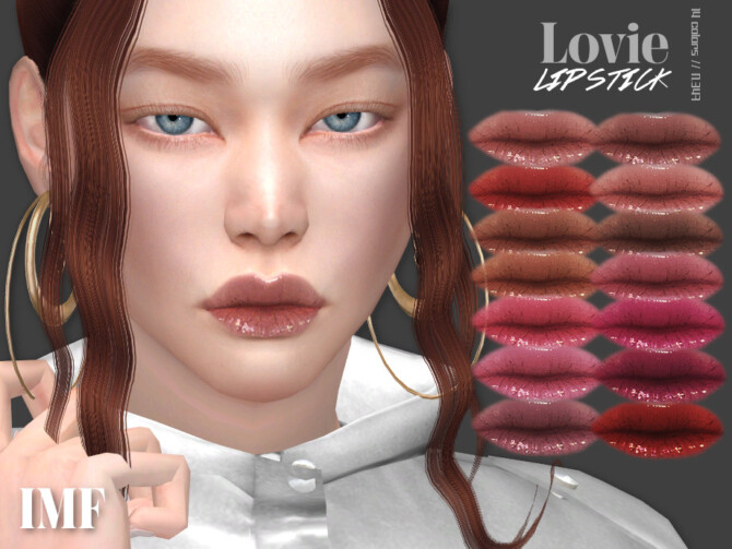 Sims 4 IMF Lovie Lipstick N.347 by IzzieMcFire at TSR