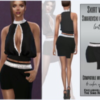Skirt With Swarovski Crystals (set) By Sims House