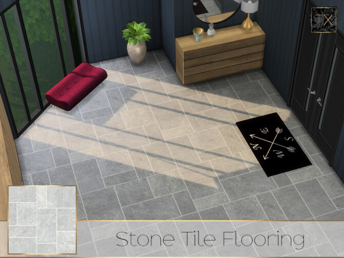 Sims 4 TX Stone Tile Flooring by theeaax at TSR