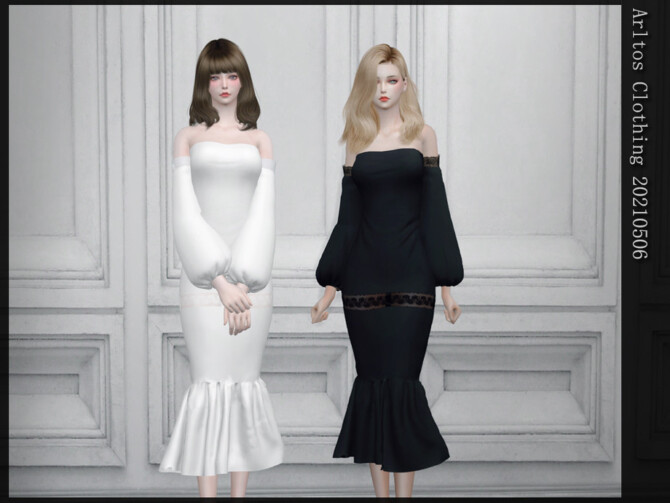 Sims 4 Dress 20210506 by Arltos at TSR