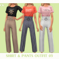 Shirt & Pants Outfit 05 By Black Lily