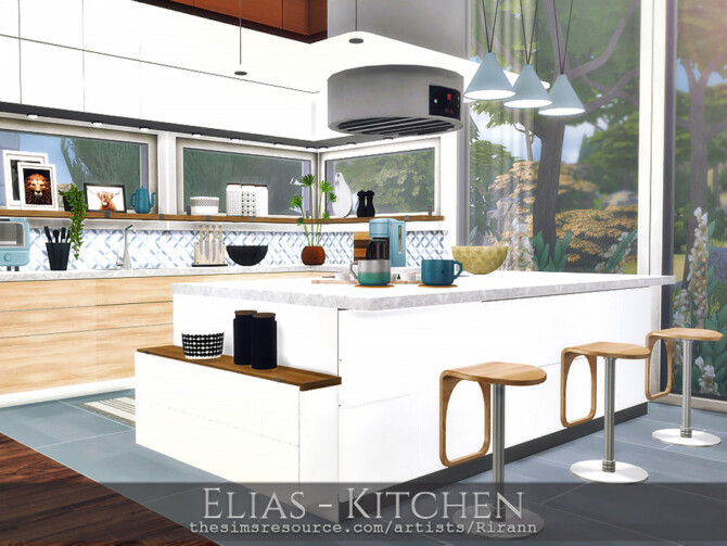 Sims 4 Elias Kitchen by Rirann at TSR