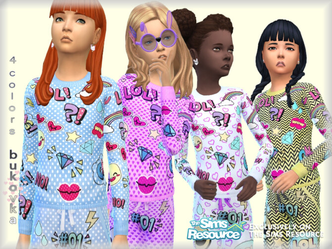 Sims 4 Sweater for girls by bukovka at TSR