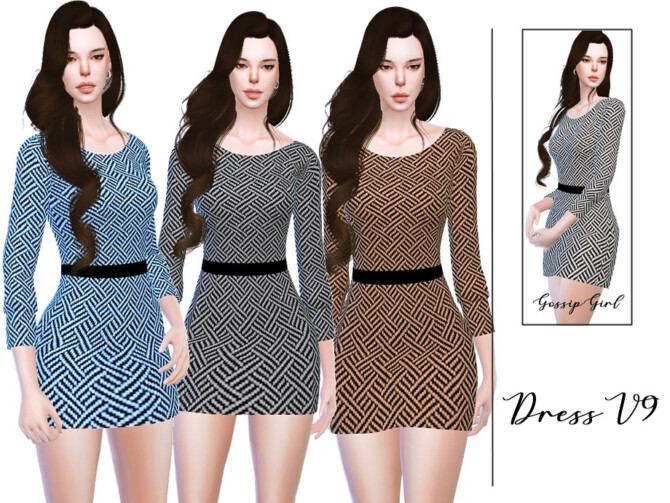 Sims 4 Dress V9 by GossipGirl S4 at TSR