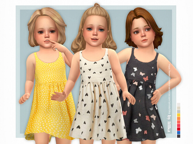 Sims 4 Fanny Dress by lillka at TSR