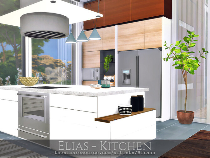 Sims 4 Elias Kitchen by Rirann at TSR