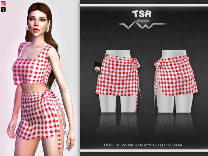 Sims 4 CLOTHES SET 127 (SKIRT) BD466 by busra tr at TSR