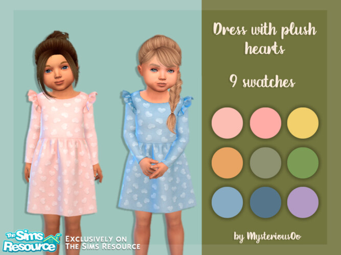 Dress With Plush Hearts By Mysteriousoo