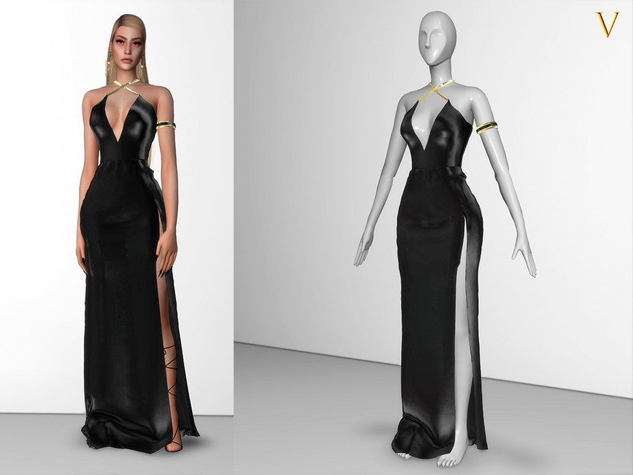 GoldenShadow Collection Dress III VIY by Viy Sims at TSR » Sims 4 Updates