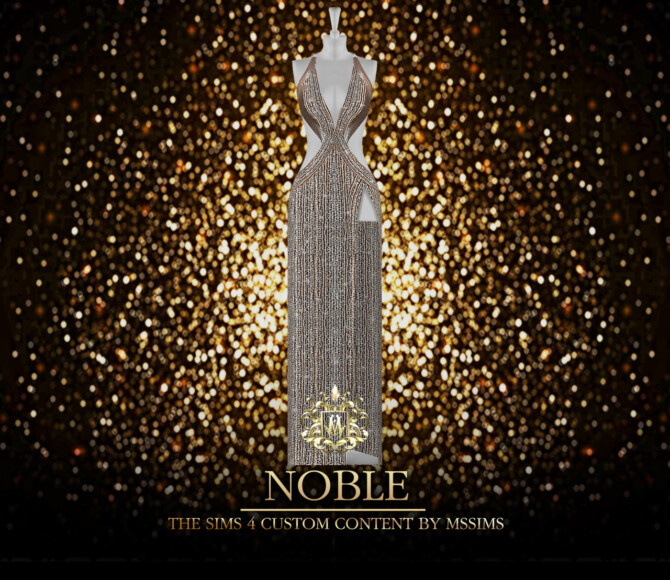 Sims 4 NOBLE GOWN (P) at MSSIMS