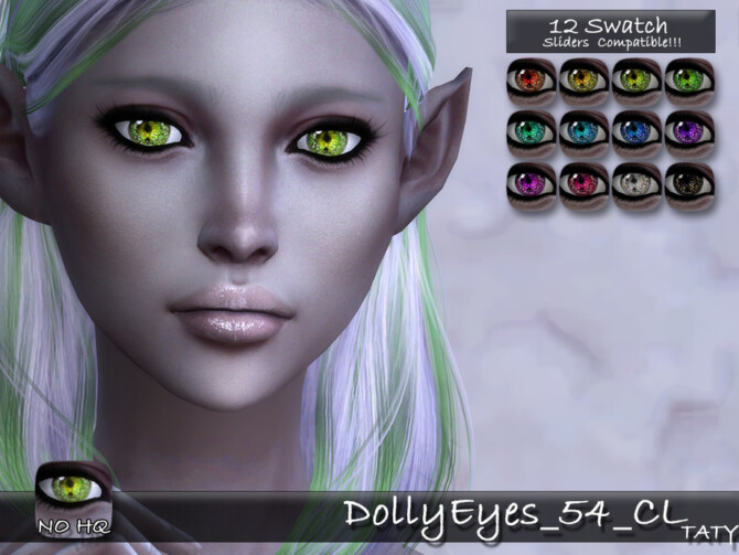 Sims 4 Dolly Eyes 54 CL by tatygagg at TSR
