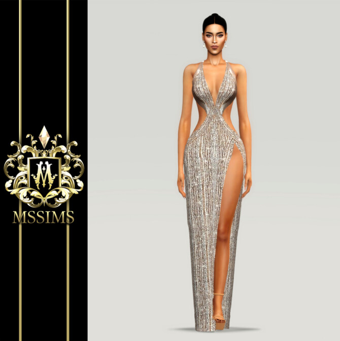 Sims 4 NOBLE GOWN (P) at MSSIMS