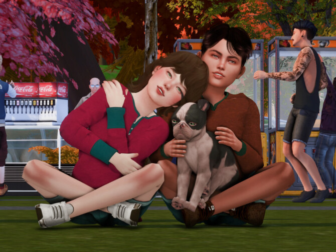 Sims 4 The Best Friends (posepack) by Couquett at TSR