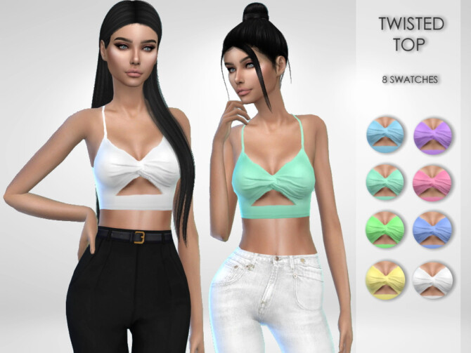 Sims 4 Twisted Top by Puresim at TSR