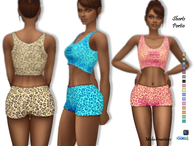 Sims 4 Shorts Portio by MahoCreations at TSR