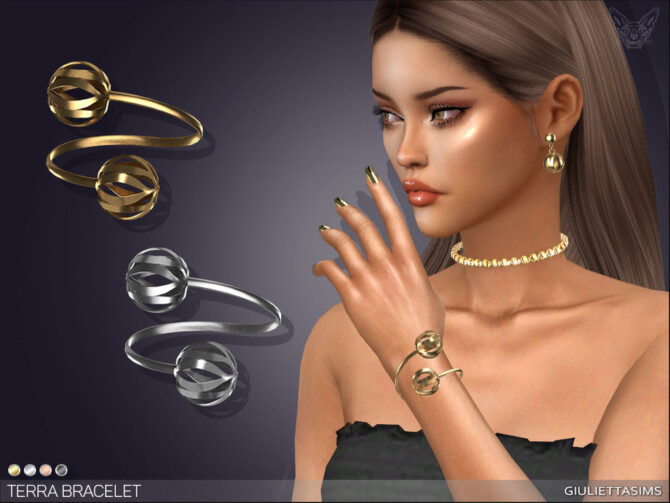 Sims 4 Terra Bracelet (right wrist) by feyona at TSR