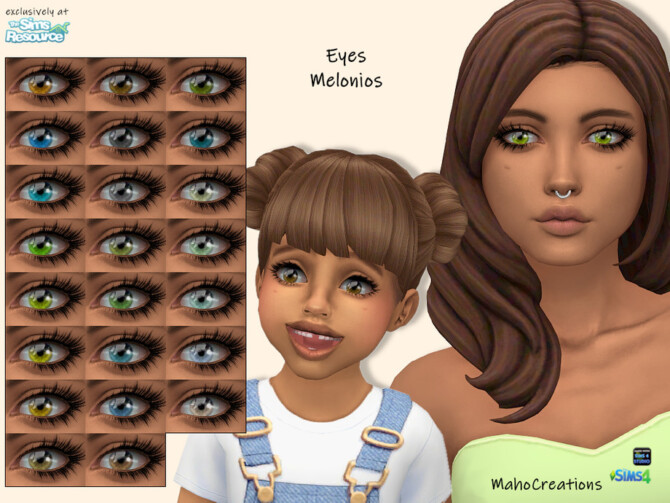Sims 4 Eyes Melonios by MahoCreations at TSR