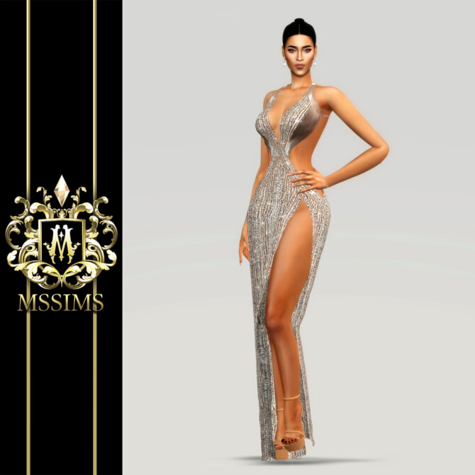 Sims 4 NOBLE GOWN (P) at MSSIMS