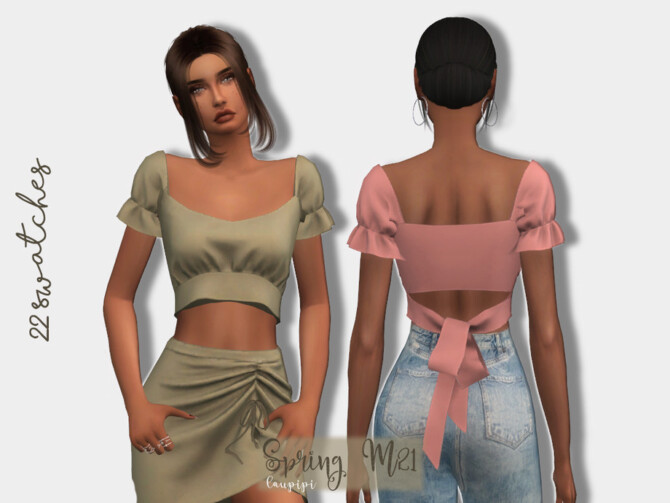 Sims 4 Spring Top TP413 by laupipi at TSR