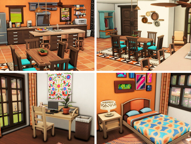 Sims 4 Casa Feliz Cinco de Mayo by xogerardine at TSR