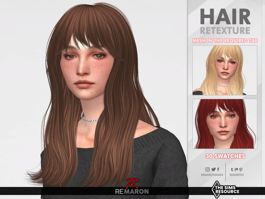 Luanne Hair Retexture By Remaron At Tsr Sims 4 Updates
