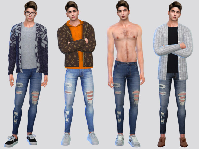 Emyr Skinny Jeans By Mclaynesims At Tsr Sims 4 Updates
